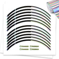 Aprilia Dorsoduro 17 inch Rim Rainbow Holographic Wheel Stickers J01 Rim Skin Decal Strip | For Aprilia Dorsoduro 1200 750 900.