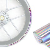 Ducati Diavel 17 inch Rim Rainbow Holographic Wheel Stickers J04 Rim Skin Decal Strip | For Ducati Diavel 1260S Hypermotard 950 939.