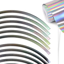 Load image into Gallery viewer, Kawasaki ninja Rim Chrome Holographic Wheel Stickers J12 Rim Skin Decal Strip | For Kawasaki ZX10R ZX14R ZX6R ZX6RR Ninja.
