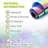 Aprilia Dorsoduro 17 inch Rim Rainbow Holographic Wheel Stickers J01 Rim Skin Decal Strip | For Aprilia Dorsoduro 1200 750 900.
