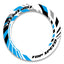 17 inch Rim Wheel Stickers J08W Whole Rim Decal | For Honda NC750S NC750X VFR800F.