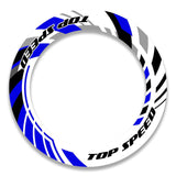 17 inch Rim Wheel Stickers J08W Whole Rim Decal | For Honda NC750S NC750X VFR800F.