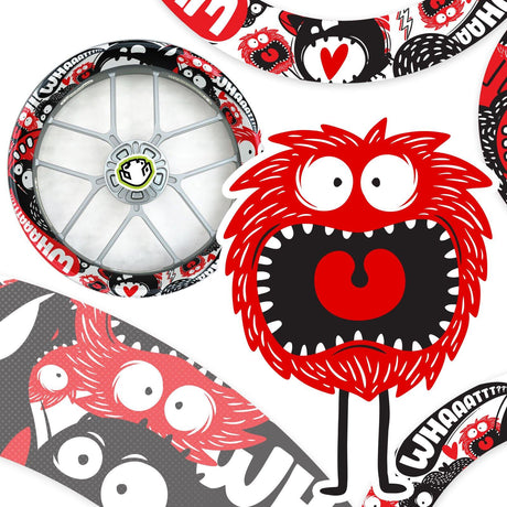 Cute Scary Monster T13 Rim Decal Whole Rim | For Honda CBR600RR Fireblade.