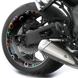 PS Controller Buttons T15 Rim Decal Sticker Whole Rim | For Triumph Street Speed Triple.