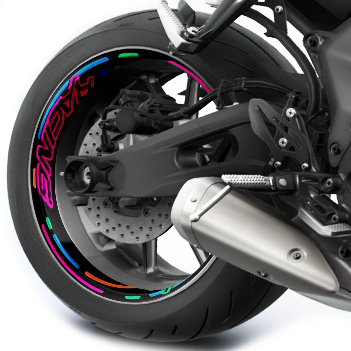 Neon Racing T17 Rim Decal Wheel Stickers Whole Rim | For Suzuki GSX-R 600 750 1000.