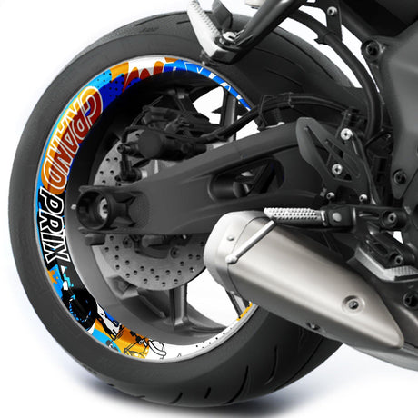 Grand Prix Graffiti T19 Rim Decals Whole Rim | For Kawasaki ZX6R ZX10R ZX9R.