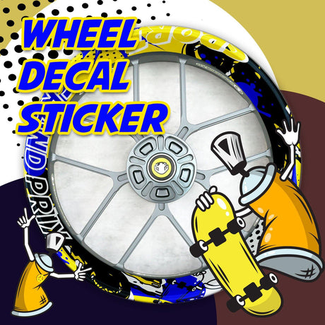 Grand Prix Graffiti T19 Rim Decals Whole Rim | For Kawasaki ZX6R ZX10R ZX9R.