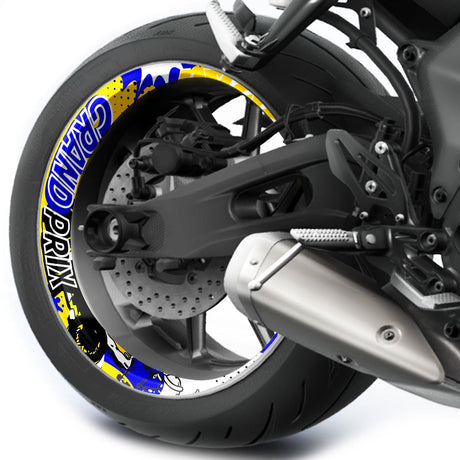 Grand Prix Graffiti T19 Rim Decals Whole Rim | For Kawasaki ZX6R ZX10R ZX9R.