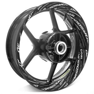 For Aprilia Dorsoduro 1200 Logo SMV1200  17'' Rim Wheel Stickers TA001 Whole Rim Decal.