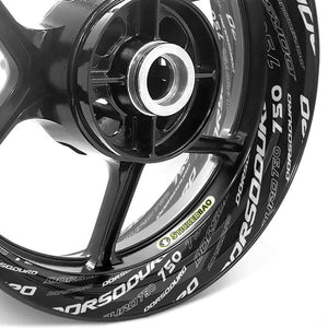 For Aprilia Dorsoduro 750 Logo SMV750 17'' Rim Wheel Stickers TA001 Whole Rim Decal.