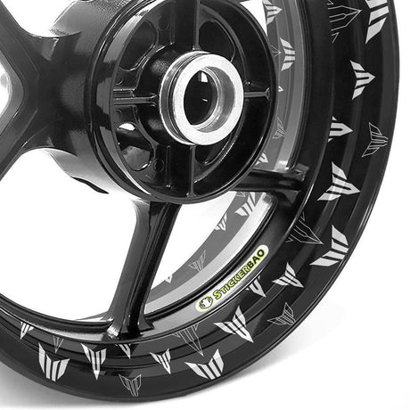 For Yamaha MT Logo MT-07 MT-09 17 inch Rim Wheel Stickers TA001 Whole Rim Decal.