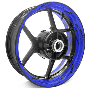 For Suzuki GSX-R 1000 Logo 17'' Rim Wheel Stickers TA001 Whole Rim Decal.