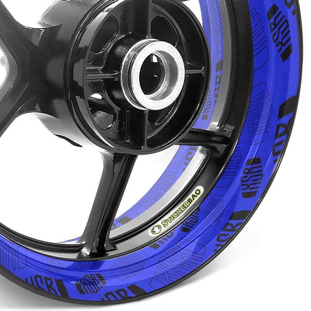 For Yamaha XSR Logo XSR700 XSR900 17 inch Rim Wheel Stickers TA001 Whole Rim Decal.