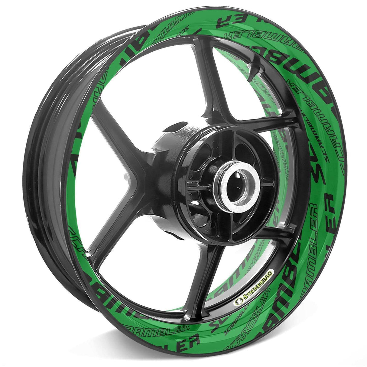 For Triumph Scrambler Logo 17 inch Rim Wheel Stickers TA001 Whole Rim Decal.
