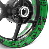 For Kawasaki Z650 Logo 17 inch Rim Wheel Stickers TA001 Whole Rim Decal.