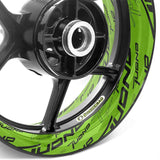 For Aprilia Tuono Logo Tuono 125 200 660 V4 17 inch Rim Wheel Stickers TA001 Whole Rim Decal.