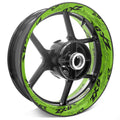 For Kawasaki ZX-6R Logo 17 inch Rim Wheel Stickers TA001 Whole Rim Decal.