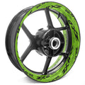 For Kawasaki ZX-6RR Logo 17 inch Rim Wheel Stickers TA001 Whole Rim Decal.