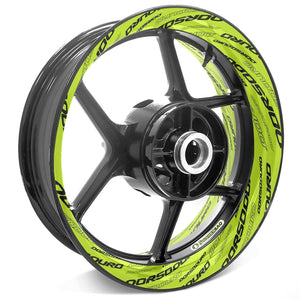 For Aprilia Dorsoduro Logo 750 900 1200 17'' Rim Wheel Stickers TA001 Whole Rim Decal.