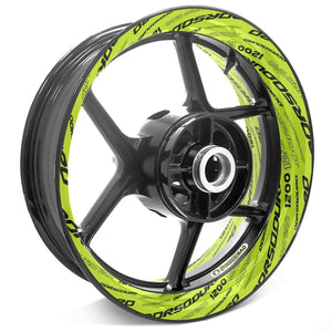 For Aprilia Dorsoduro 1200 Logo SMV1200  17'' Rim Wheel Stickers TA001 Whole Rim Decal.
