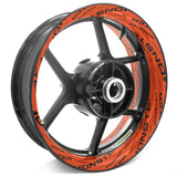 For Ducati Monster Logo 1200 1000 600 17 inch Rim Wheel Stickers TA001 Whole Rim Decal.