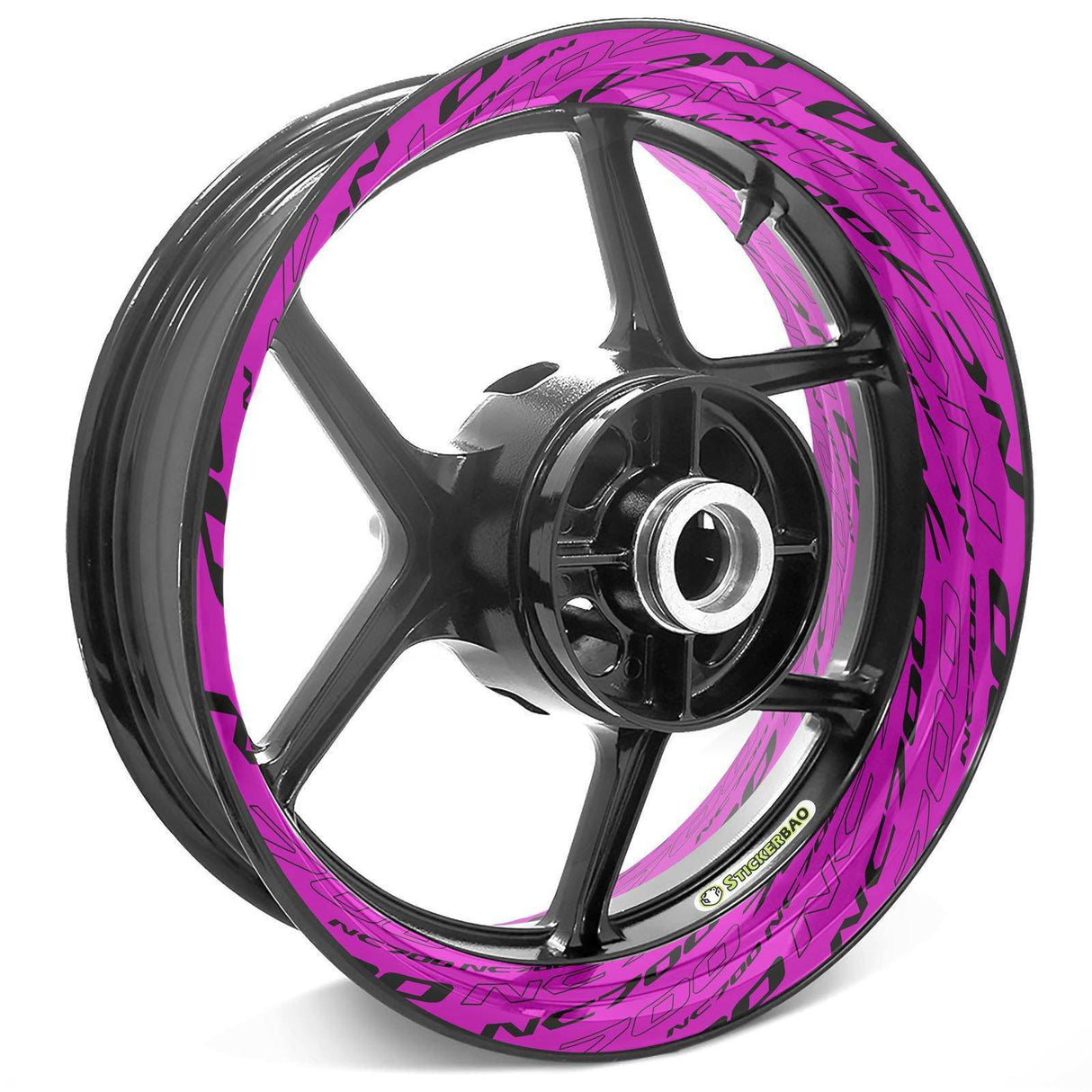 For Honda NC700 Logo 17 inch Rim Wheel Stickers TA001 Whole Rim Decal.
