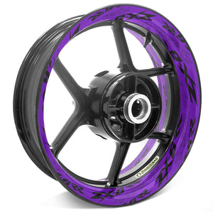 For Kawasaki ZX-6RR Logo 17'' Rim Wheel Stickers TA001 Whole Rim Decal.