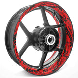For Honda Monkey Logo Z125M 12 inch  Rim Wheel Stickers TA001 Whole Rim Decal.