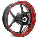 For Kawasaki Ninja H2 Logo 17 inch Rim Wheel Stickers TA001 Whole Rim Decal.