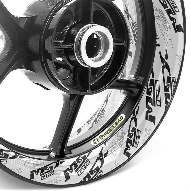 For Honda MSX125 Logo Grom 12 inch  Rim Wheel Stickers TA001 Whole Rim Decal.