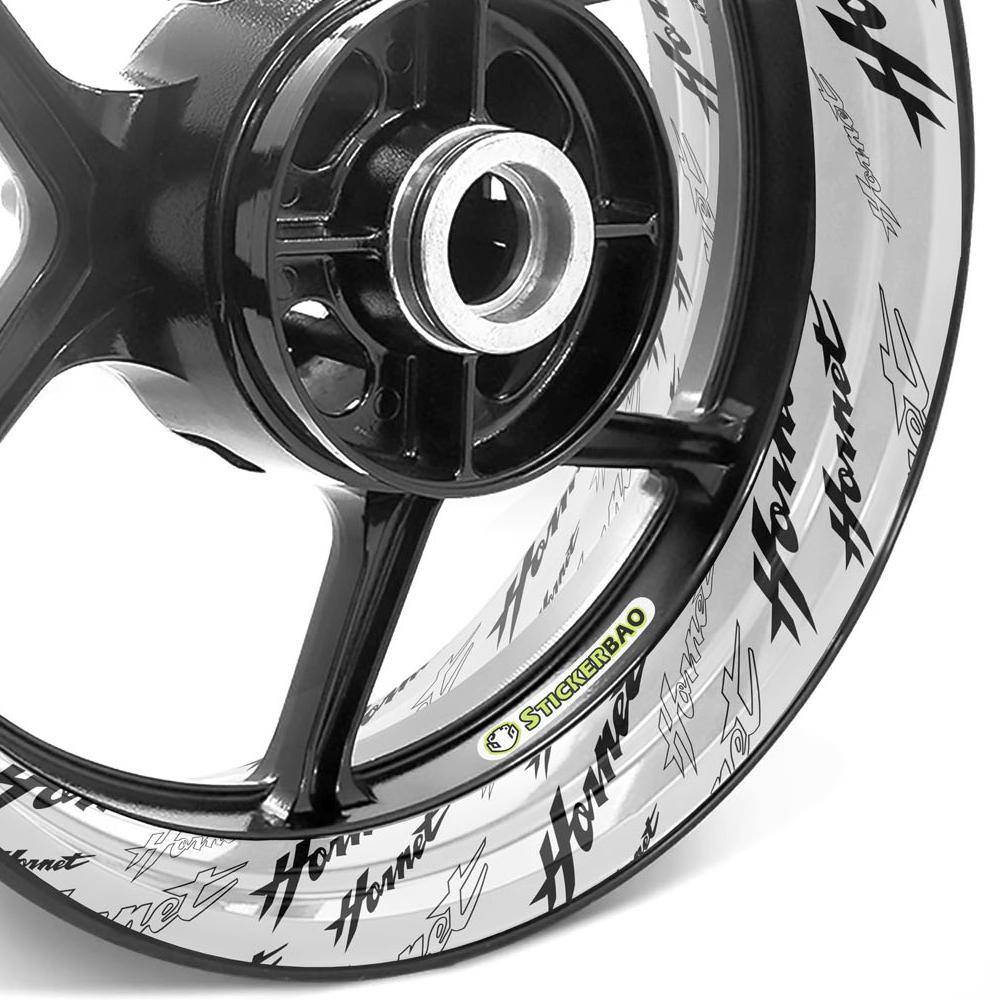For Honda Hornet Logo CB600F 17 inch Rim Wheel Stickers TA001 Whole Rim Decal.