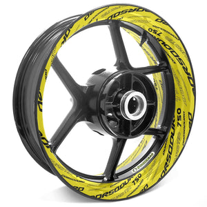 For Aprilia Dorsoduro 750 Logo SMV750 17'' Rim Wheel Stickers TA001 Whole Rim Decal.
