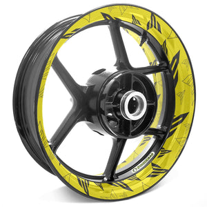 For Yamaha MT Logo MT-07 MT-09 17'' Rim Wheel Stickers TA001 Whole Rim Decal.