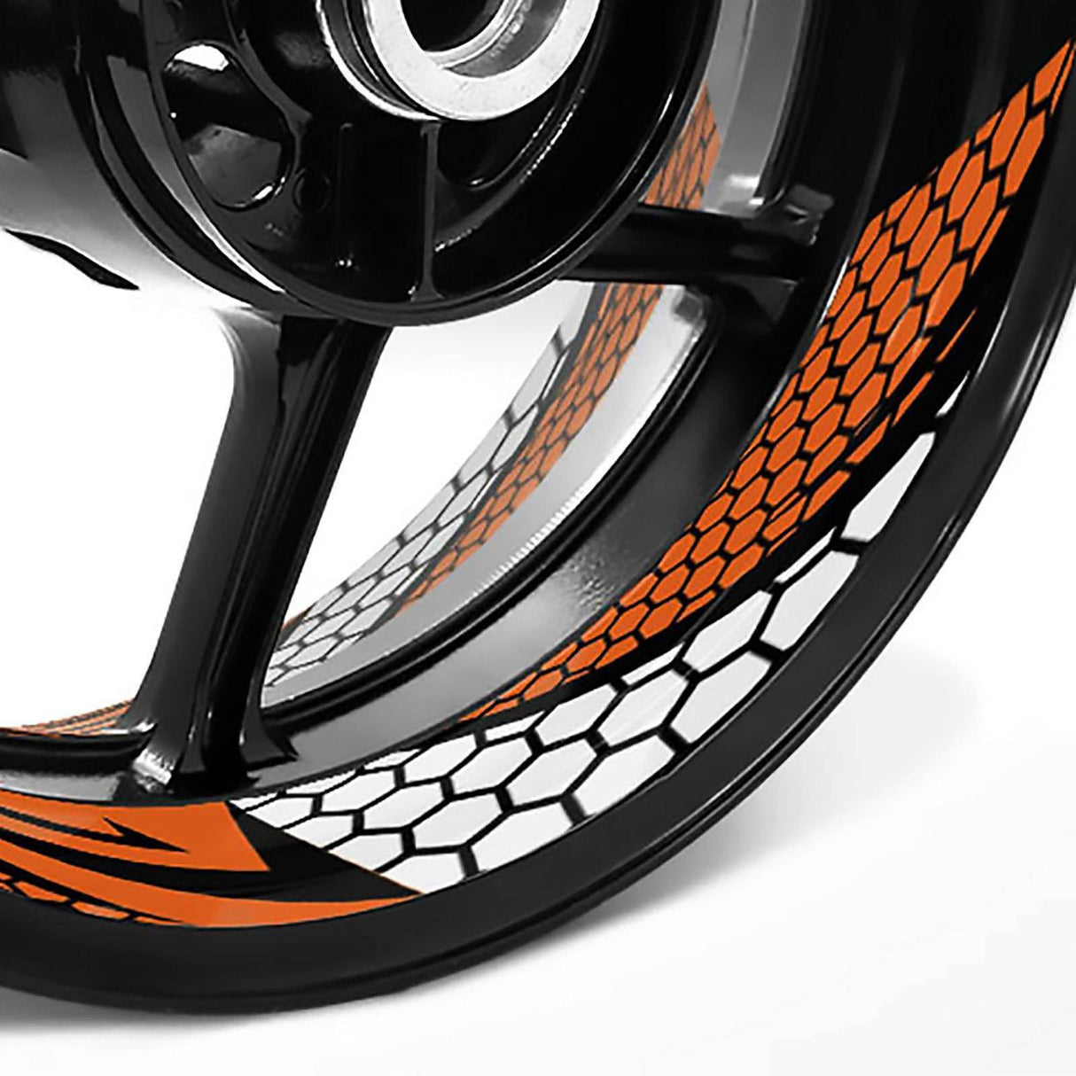 17 inch Rim Wheel Stickers B01B Honeycomb Pattern Inner Rim Decal | For Honda CBF1000 CBF250 CBF600.