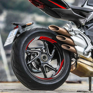 17'' Rim Wheel Stickers B01B Honeycomb Pattern Inner Rim Decal | For Honda CBF1000 CBF250 CBF600.