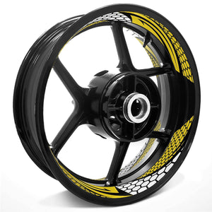 17'' Rim Wheel Stickers B01B Honeycomb Pattern Inner Rim Decal | For Honda CBF1000 CBF250 CBF600.