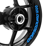 For Aprilia Dorsoduro 1200 10-13 Logo 17 inch Rim Wheel Stickers WSSB Inner Rim Decal.