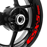 For Suzuki GSXS1000 16-22 Logo 17 inch Rim Wheel Stickers WSSB Inner Rim Decal.