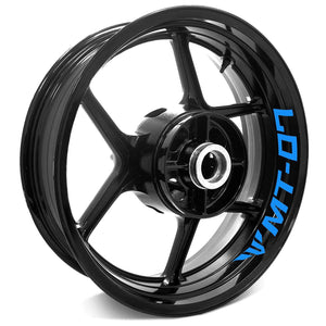 For Yamaha MT-07 18-21 Logo 17'' Rim Wheel Stickers WSSB Inner Rim Decal.