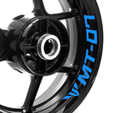 For Yamaha MT-07 18-21 Logo 17 inch Rim Wheel Stickers WSSB Inner Rim Decal.