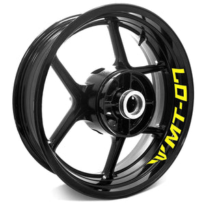 For Yamaha MT-07 18-21 Logo 17'' Rim Wheel Stickers WSSB Inner Rim Decal.