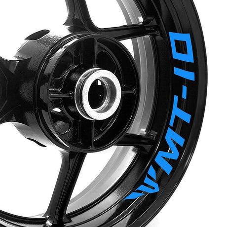 For Yamaha MT-10 18-21 Logo 17 inch Rim Wheel Stickers WSSB Inner Rim Decal.