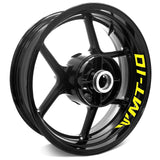 For Yamaha MT-10 18-21 Logo 17 inch Rim Wheel Stickers WSSB Inner Rim Decal.