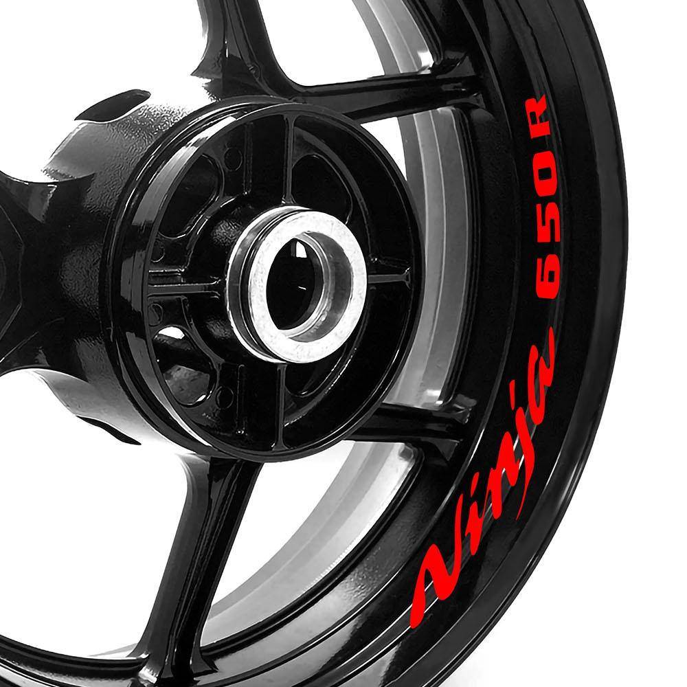For Kawasaki Ninja 650R 06-22 Logo 17 inch Rim Wheel Stickers WSSB Inner Rim Decal.