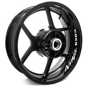 For Kawasaki Ninja 650R 06-22 Logo 17'' Rim Wheel Stickers WSSB Inner Rim Decal.