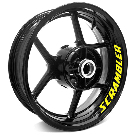 For Ducati Scrambler Cafe Racer 17-19 Logo 17 inch Rim Wheel Stickers WSSB Inner Rim Decal.