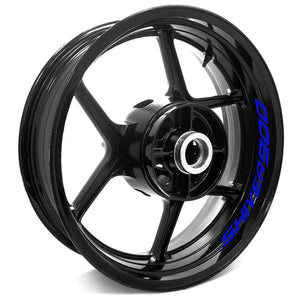 For Aprilia Shiver 900 17-19 Logo 17'' Rim Wheel Stickers WSSB Inner Rim Decal.