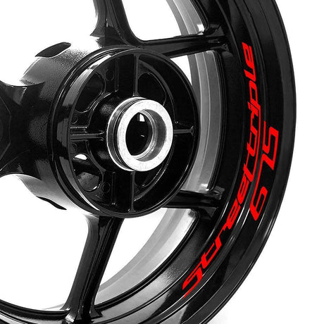 For Triumph Street Triple 675 R Logo 17 inch Rim Wheel Stickers WSSB Inner Rim Decal.