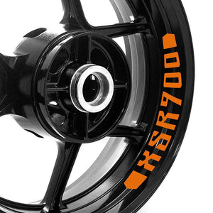 For Yamaha XSR 900 16-21 Logo 17'' Rim Wheel Stickers WSSB Inner Rim Decal.