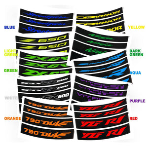For Triumph Daytona 955i 765 1200 Logo 17'' Rim Wheel Stickers WSSB Inner Rim Decal.
